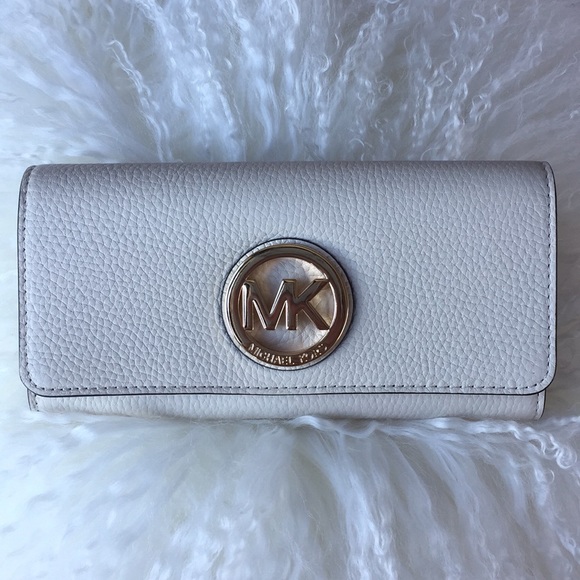 Michael Kors Fulton Wallet Ecru White 